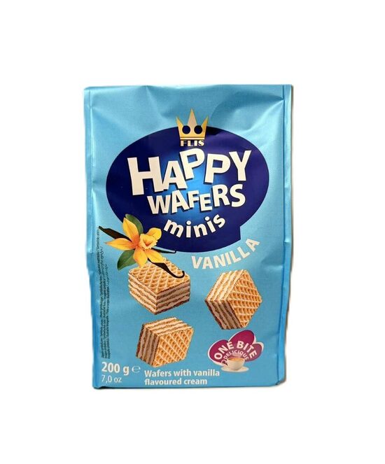 Happy Wafers minis ar vaniļas garšas krēmu
